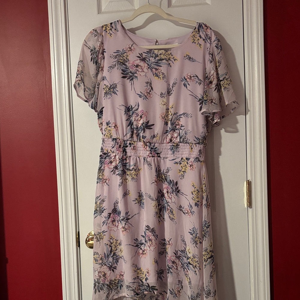 Charming Charlie Floral Pink Dress